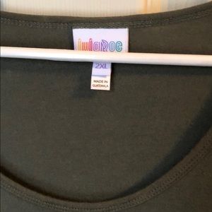 Olive Green LuLaRoe Irma 2XL excellent condition